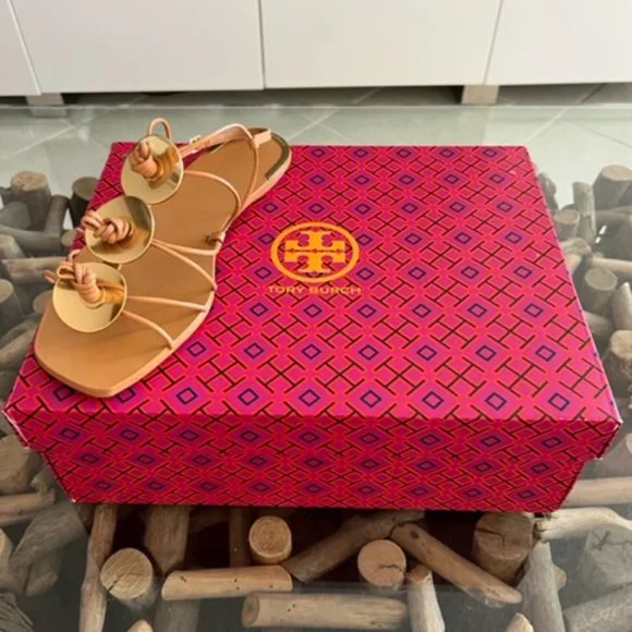 TORY BURCH Artisanal Knot Sandal Tripon Cristal Elba Sandals